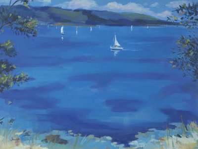 Salcombe - Blauer Morgen von Jennifer Wright